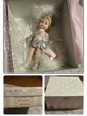 Madame Alexander Silver Feathered Las Vegas Showgirl Doll